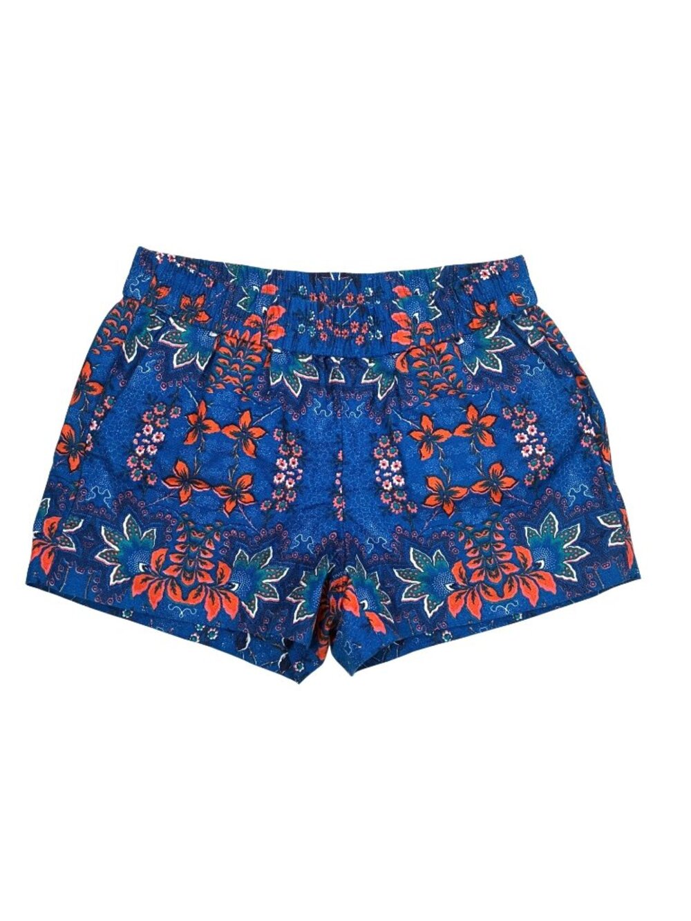 J.Crew Womens Floral Print Linen-Blend Shorts Size 2 preppy colorful